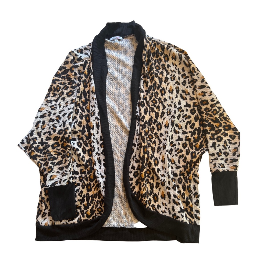 White Birch Leopard Print Cardigan